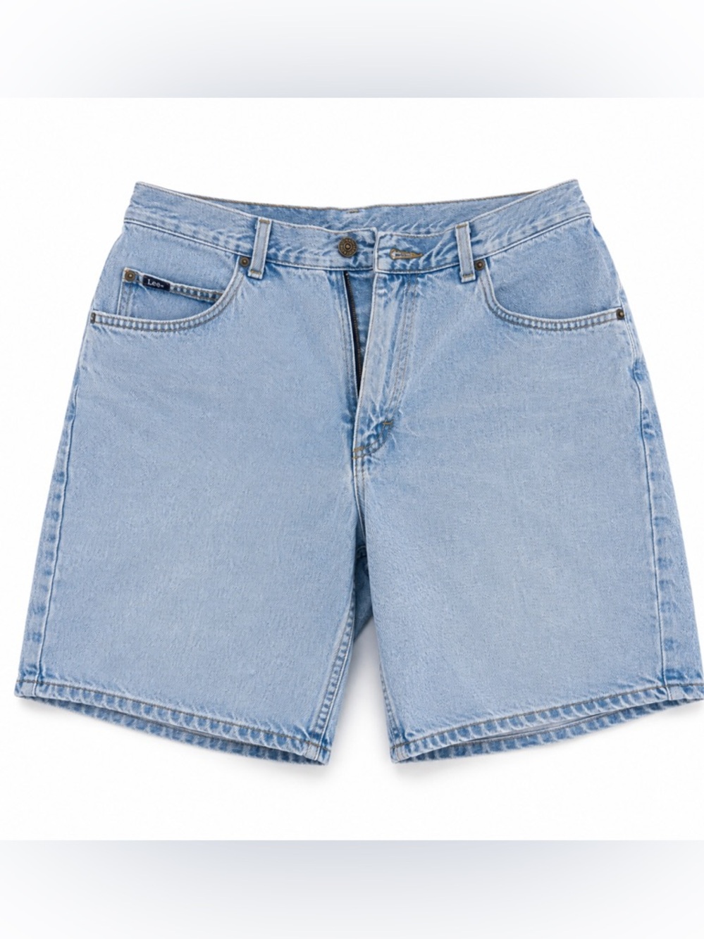 Vintage Lee Denim Shorts Light Wash Jean Short jorts